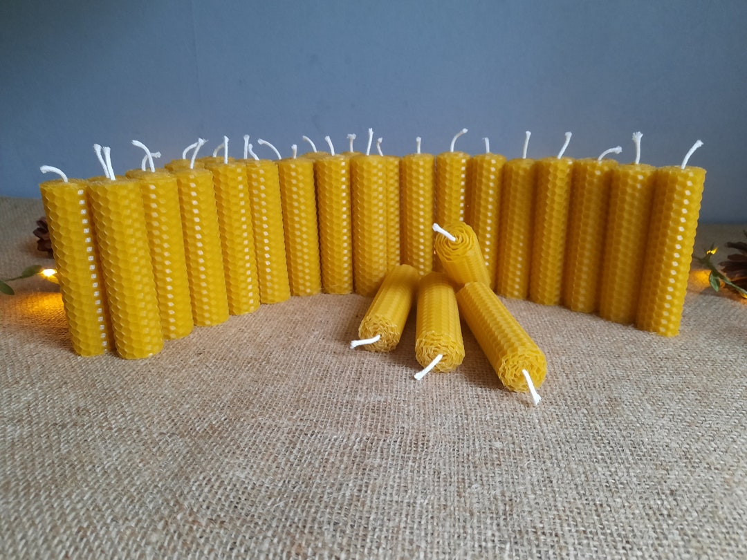 30 Pcs Pure 100 Beeswax Candles / Bulk Beeswax Candles / Bulk Etsy