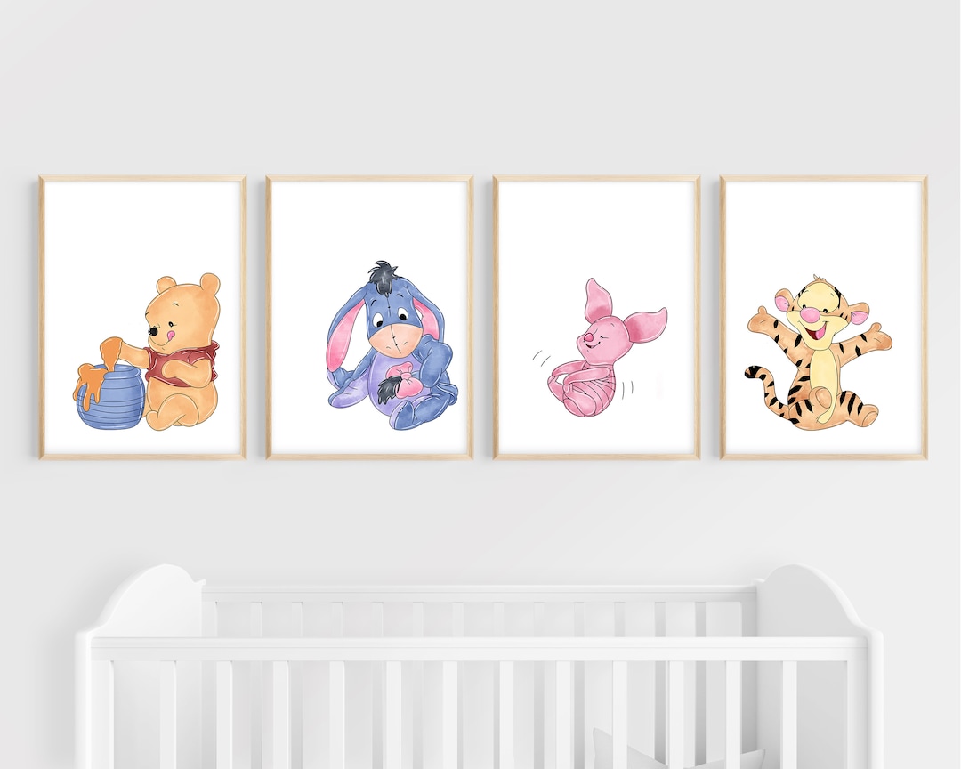 Winnie the Pooh Nursery Art Print Printable Wall Decor Etsy