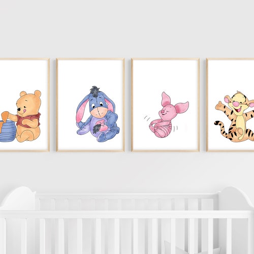 Winnie the Pooh Nursery Art Print Printable Wall Decor Etsy