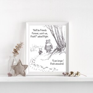 Winnie the Pooh Nursery Art Print Printable Wall Decor