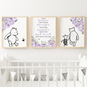 Winnie the Pooh Nursery Art Print Printable Wall Decor