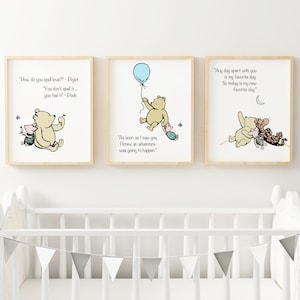 Winnie the Pooh Nursery Art Print Printable Wall Decor