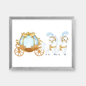 Cinderella Nursery Girls Room Wall Art Decor Print