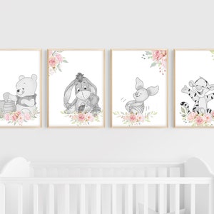 Winnie the Pooh Nursery Art Print Printable Wall Decor