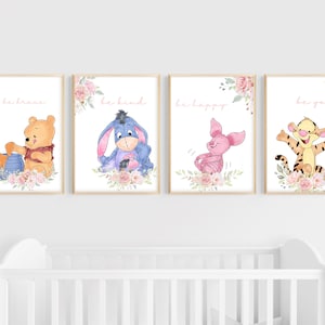 Winnie the Pooh Nursery Art Print Printable Wall Decor