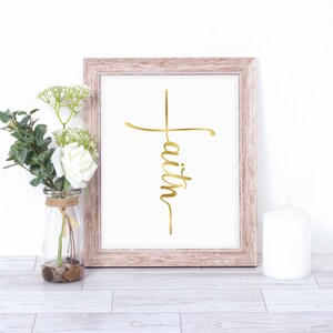 Faith Cross Art Decor Print
