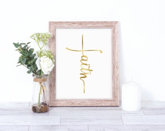 Faith Cross Art Decor Print