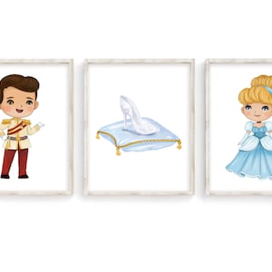 Cinderella Nursery Girls Room Wall Art Decor Print