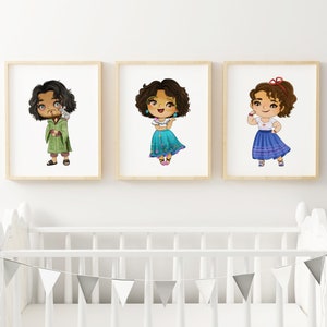 Encanto Inspired Nursery Girls Boys Room Wall Art Decor Print