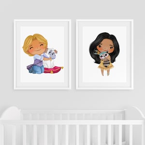 Pocahontas Nursery Girls Room Wall Art Decor Print