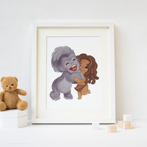 Tarzan Nursery Boys Room Wall Art Decor Print