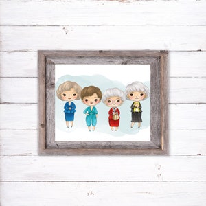 Golden Girls Character Decor Art Printable