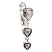 Best Clear Heart Trilogy Fake Belly Button Rings Clip-On Non Piercing Silver Plated Navel Body Jewellery
