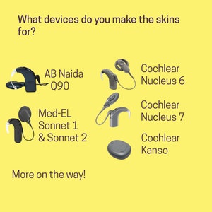 Skellington Cochlear Implant Skins image 5