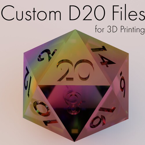 Custom Dice File Jewel D6 STL for 3D Printing Etsy Australia