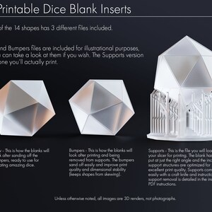 3D Printable Dice Masters: Blank Inserts, Shell Dice, Presupported Stls ...
