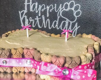 Pet Birthday Cake Topper: Paw-ty Decorations