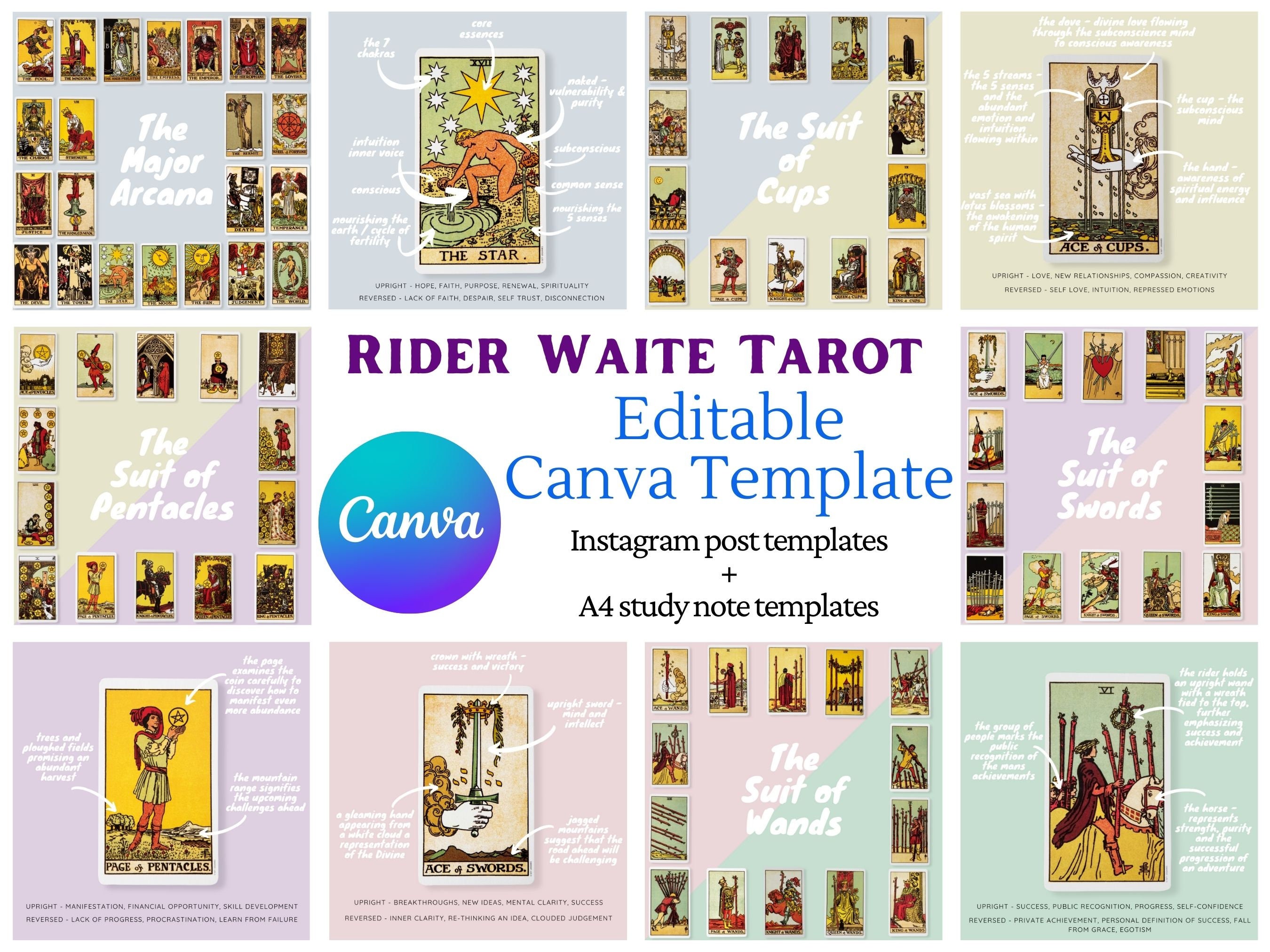 Tarot Note Cards - Etsy