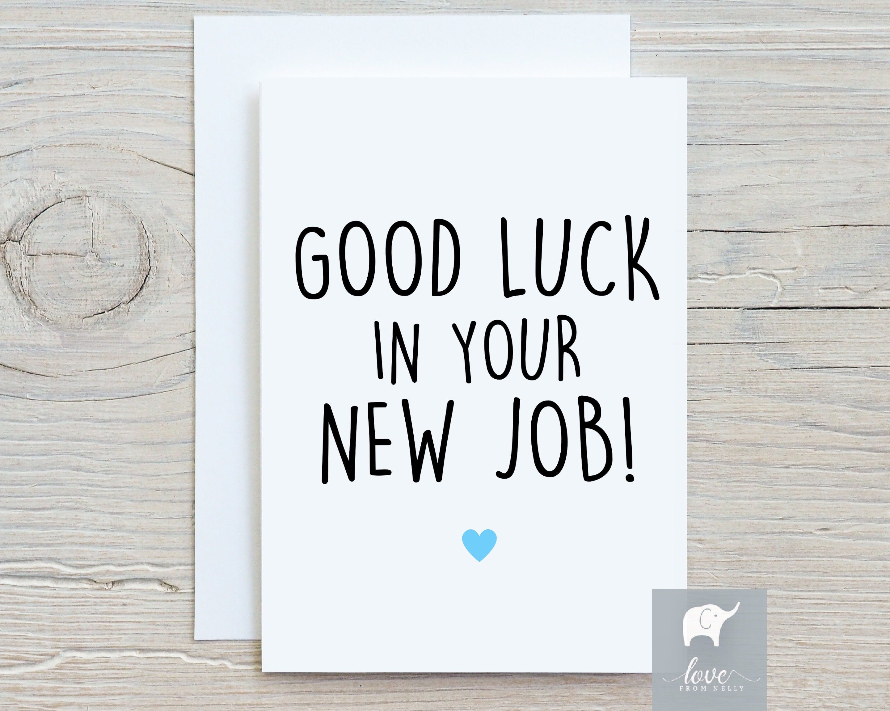 Good Luck On Your New Job Card Printable