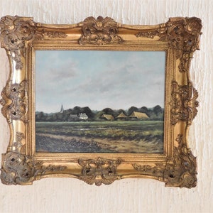 Original Dutch Oil Painting, cityscape, signed and framed