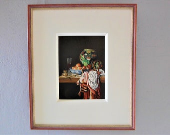 Original Dutch oil painting, still life, double framed