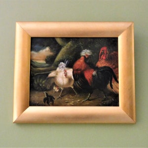 Original Oil Painting of a Still life / wildlife scene,  on wood/panel, Framed