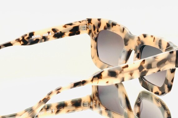 Amazing Rectangular Ivory & Black Tortoise Sungla… - image 2