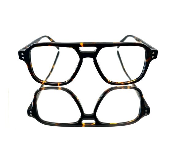 Amazing Brown Tortoiseshell Rectangular Eyeglasses - image 6