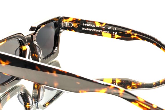 Amazing Glossy Brown Tortoise Rectangular Sunglas… - image 6