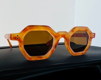 Quadra Panto Replica sunglasses - Havana