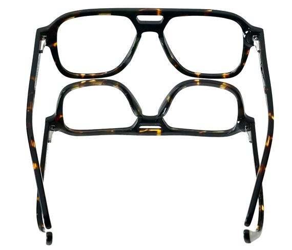 Amazing Brown Tortoiseshell Rectangular Eyeglasses - image 3