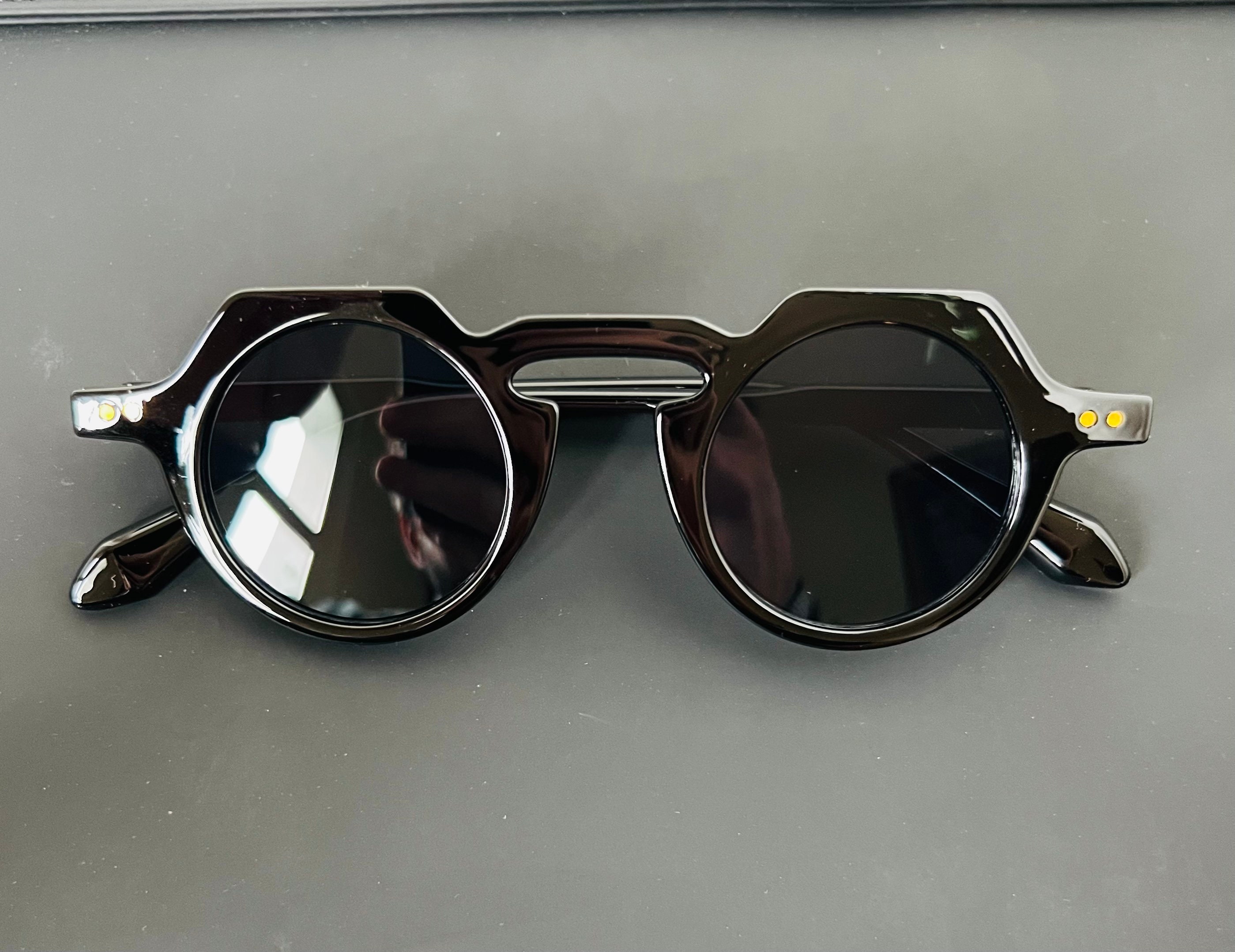 French Crown Panto Sunglasses Replica - Black - Etsy