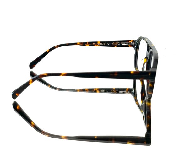 Amazing Brown Tortoiseshell Rectangular Eyeglasses - image 2