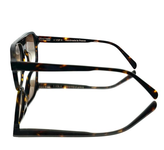 Amazing Brown Tortoiseshell Rectangular Sunglasses - image 3