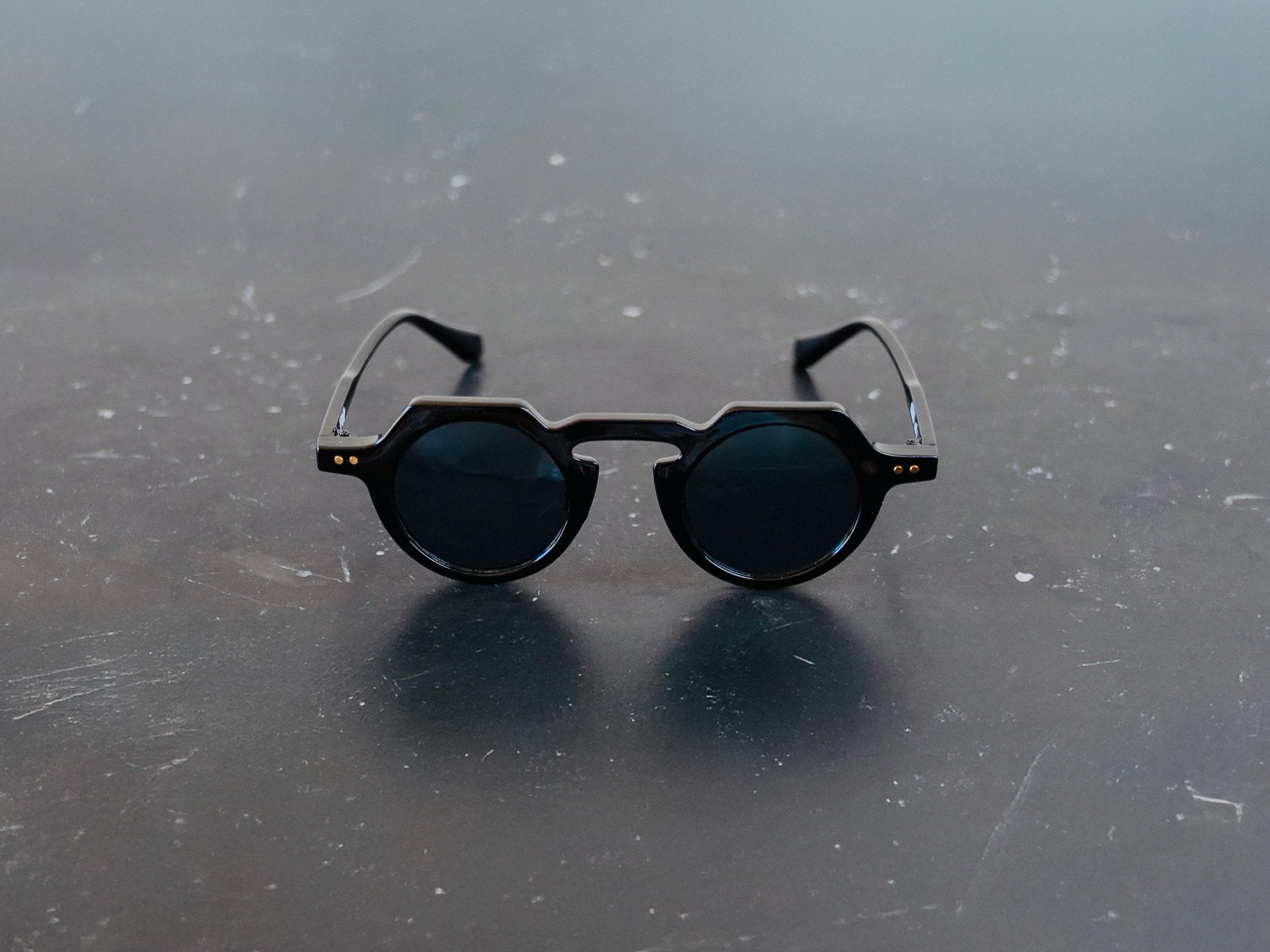 French Crown Panto Sunglasses Replica - Black - Etsy
