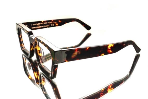Amazing Dark Brown Tortoise Rectangular Eyeglasses - image 3