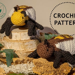 Crochet Pattern Mini Bee (Pdf Pattern Only - NOT FINISHED ITEM)