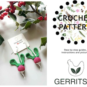 Crochet Pattern - Radish Earrings