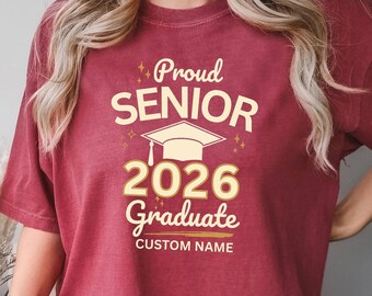 Sudadera con capucha a juego para padres orgullosos de graduados de la promoción de 2026, colores cómodos 1717