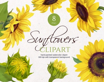 Download Sunflower Watercolor Etsy