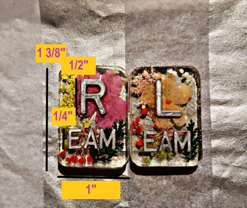 Set of 2 Lead Letters for Xray Markers Unmounted Flat Face Etsy