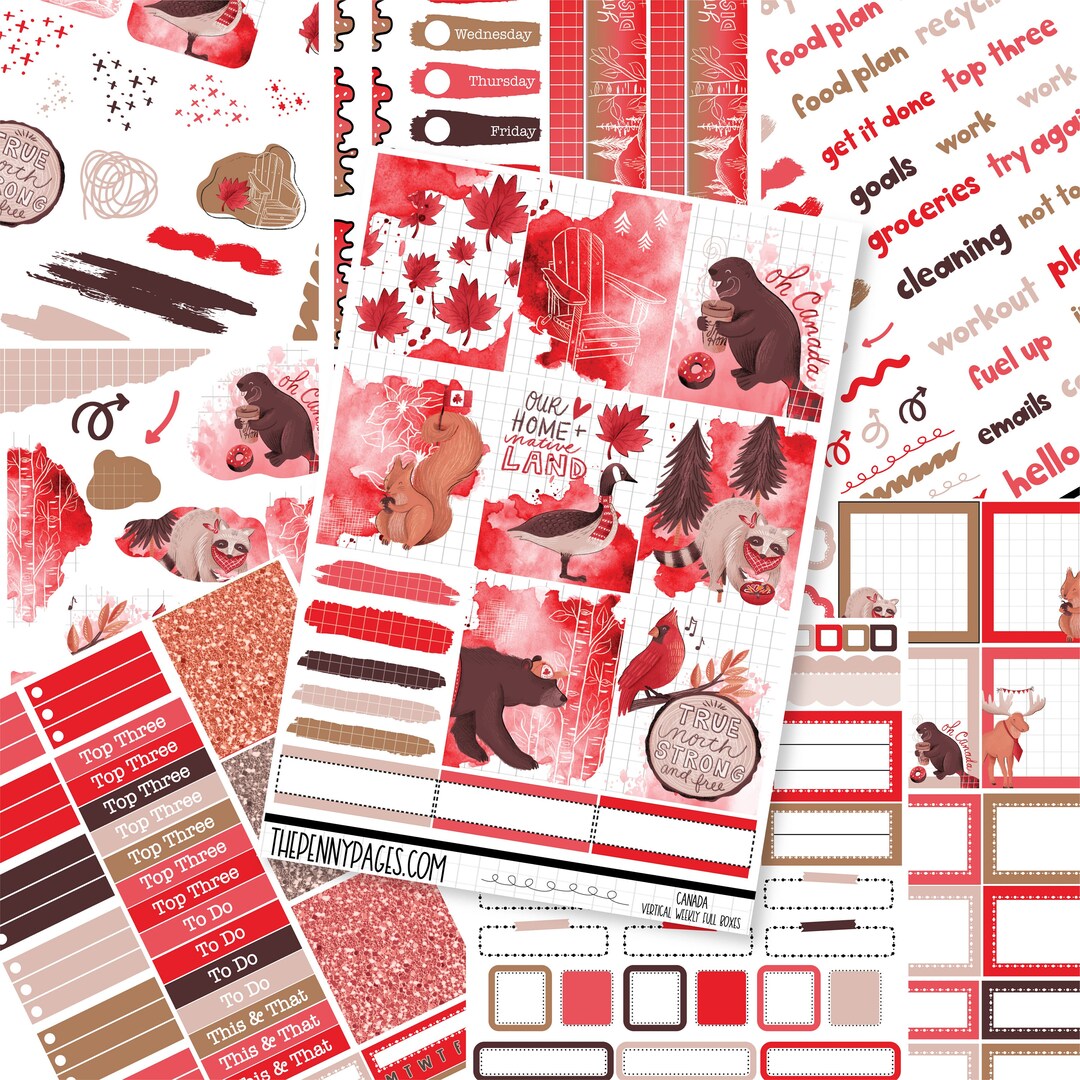 Canada Standard Vertical / A5W or A5 - Etsy
