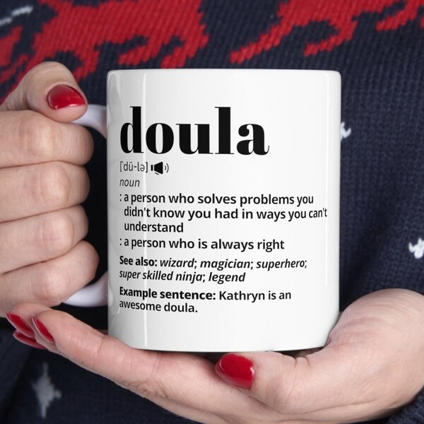 Doula Gift Mug, Doula Funny Definition Coffee Mug, Custom Doula Gift Idea, Employee Gift, Thank You Gift, Gift For Doula, Appreciation Gift