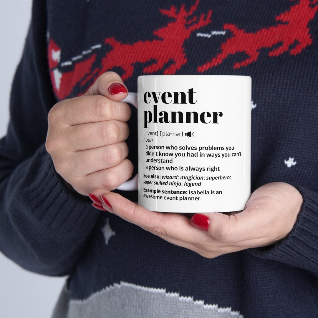 Event Planner Gift Mug, Event Planner Funny Definition Coffee Mug, Custom Appreciation Gift for