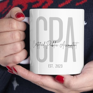 Personalized CPA Mug, Custom Accountant Gift, Accounting Coffee Mug, Future Accountant, Accountancy Graduation Gift, Accounting Student Gift