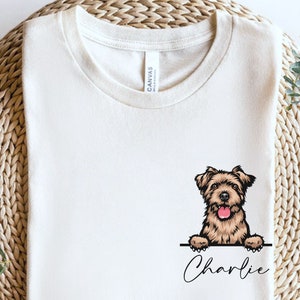 Custom Norfolk Terrier Shirt, Norfolk Terrier Mom TShirt, Norfolk Mama Shirt, Custom Dog Name, Norfolk Owner Gift, Norfolk Gifts Clothing