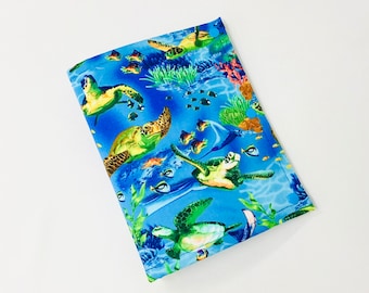 Sea Turtles (Nature) folder for floss threads/Notions/Scissors -Cross Stitch 10” tall x 8” wide when closed