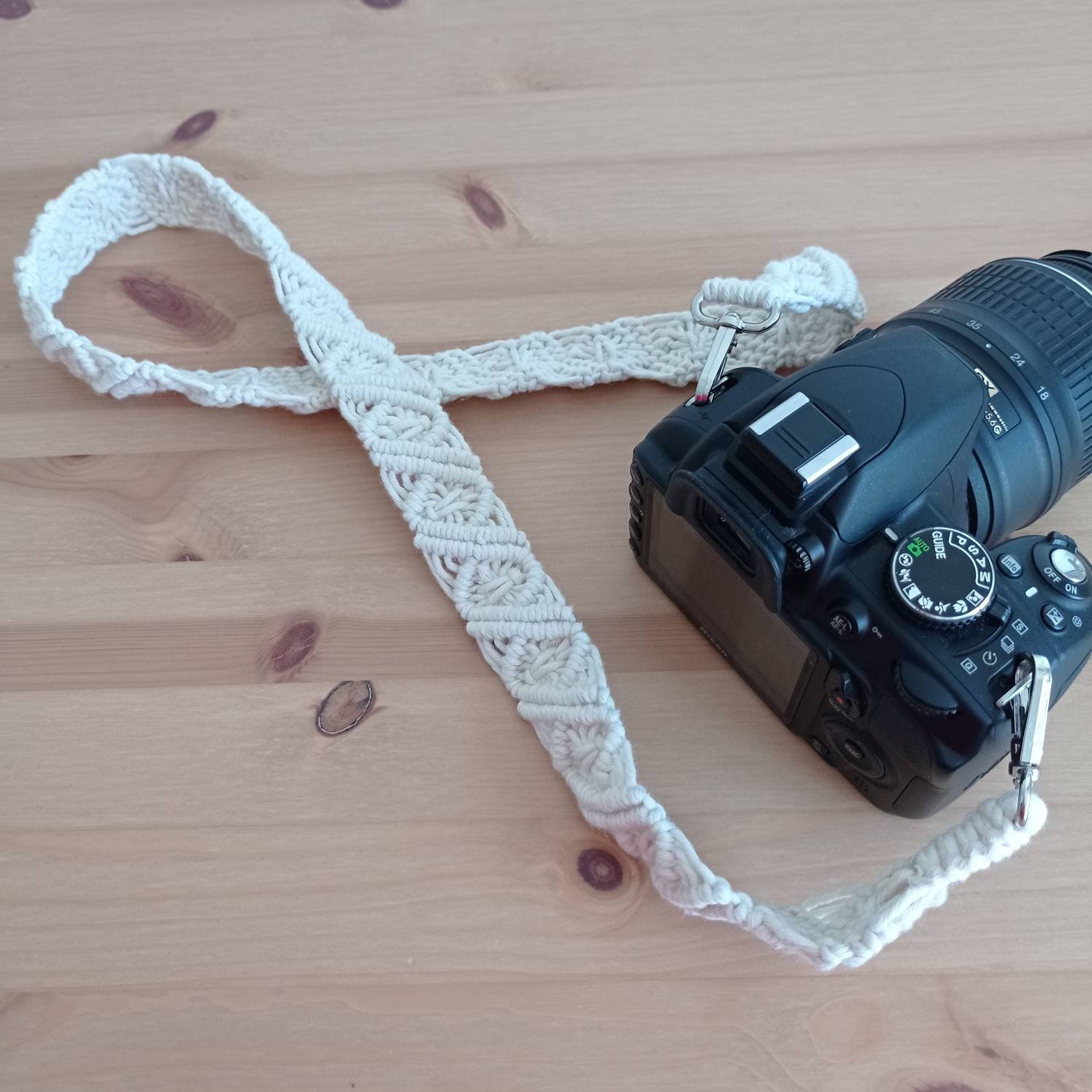 Macrame Camera Strap/ Camera Strap/ Macrame Neck Strap/ Etsy