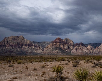 Red Rock Canyon - Dark Clouds