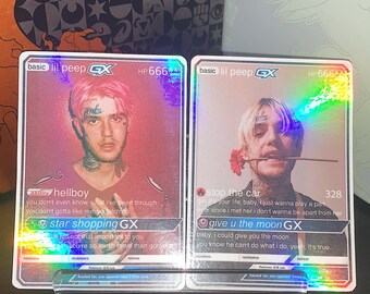Lil Peep Custom Holographic Pokmon GX Cards Lil Peep Custom Holographic Pokmon GX Cards